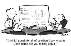 How to solve a business case - Cartoon